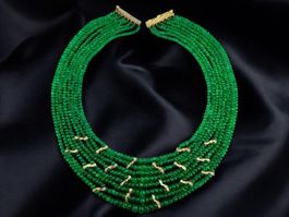 SVEN BOLTENSTERN, DESIGNERCOLLIER, WIEN, SMARAGDE, 748 ct
