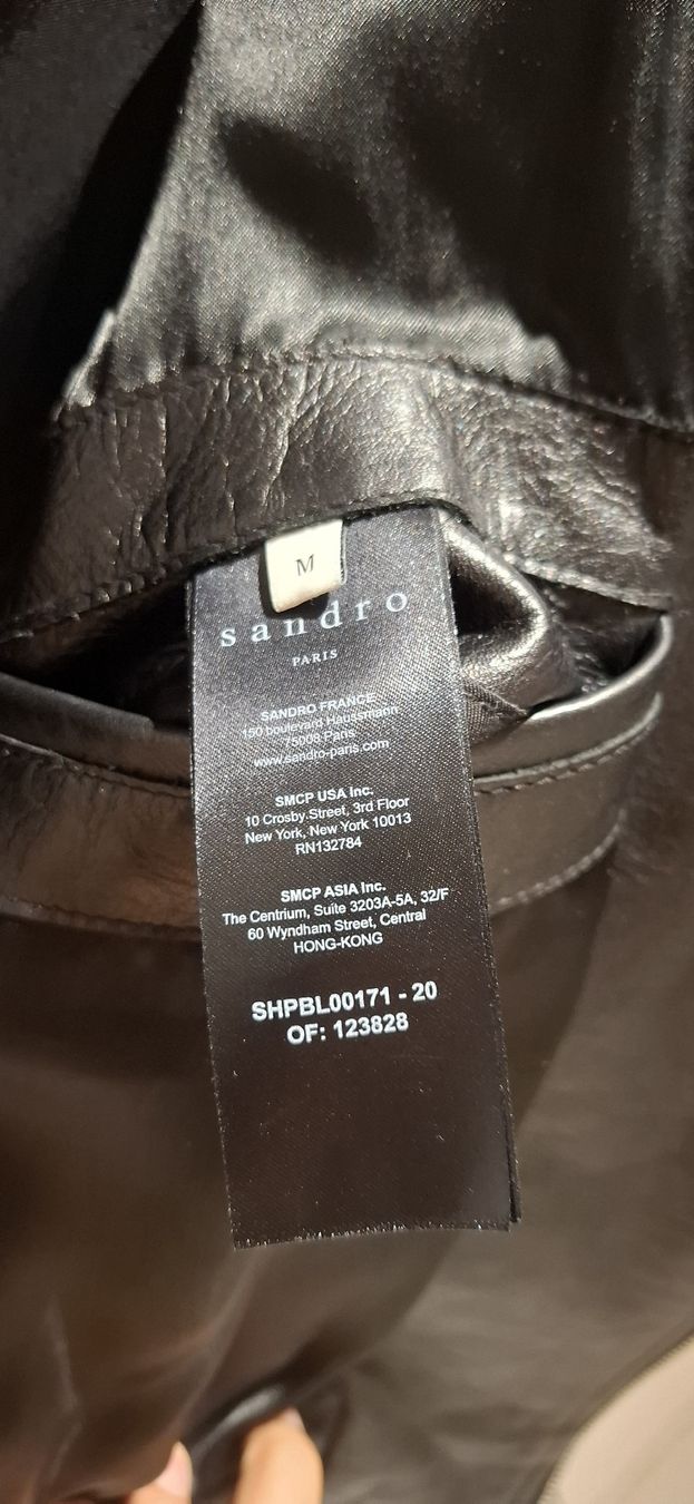 Sandro Jacken: Sandro Leather Jacket Black Size M Good Condition – Gebraucht aus Wallisellen von joe_w8ns 7