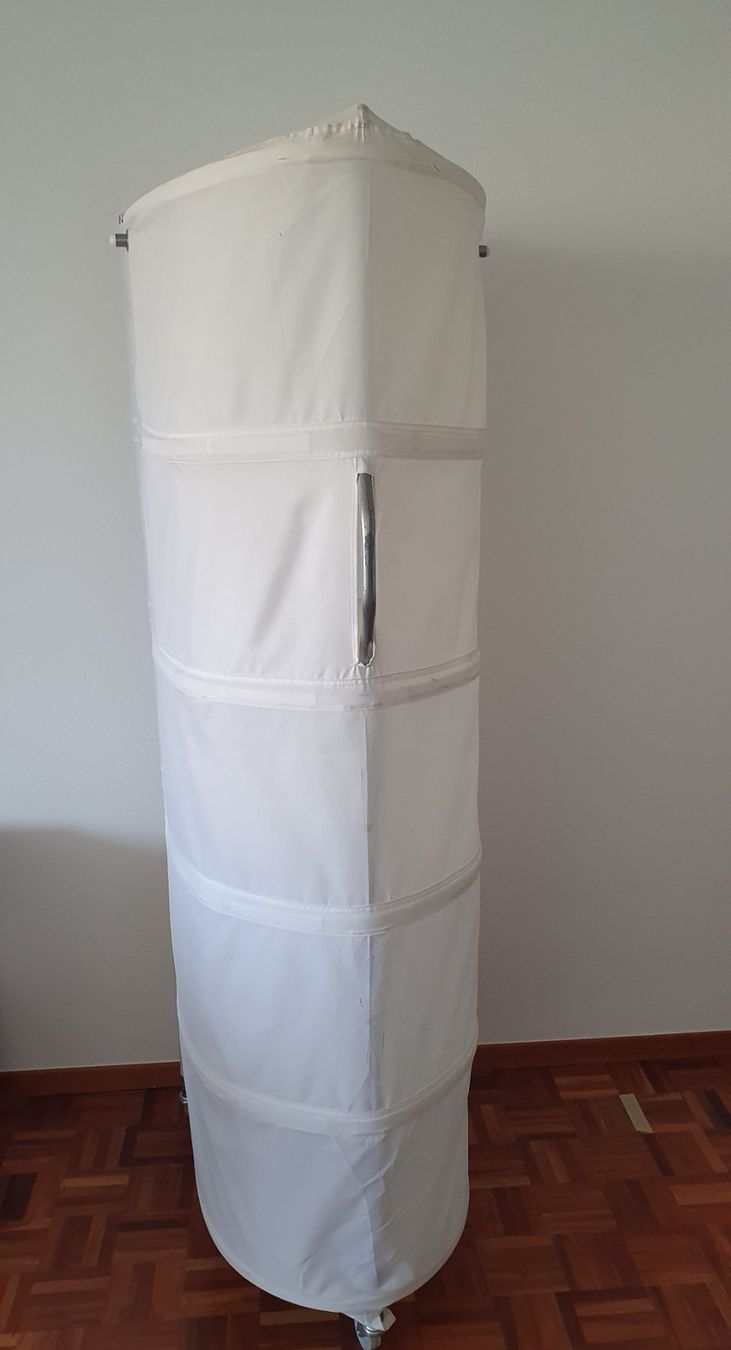 Ikea Guardaroba: Portant mobile en tissu blanc – Usato da Vevey venduto da Bobonitro1 2