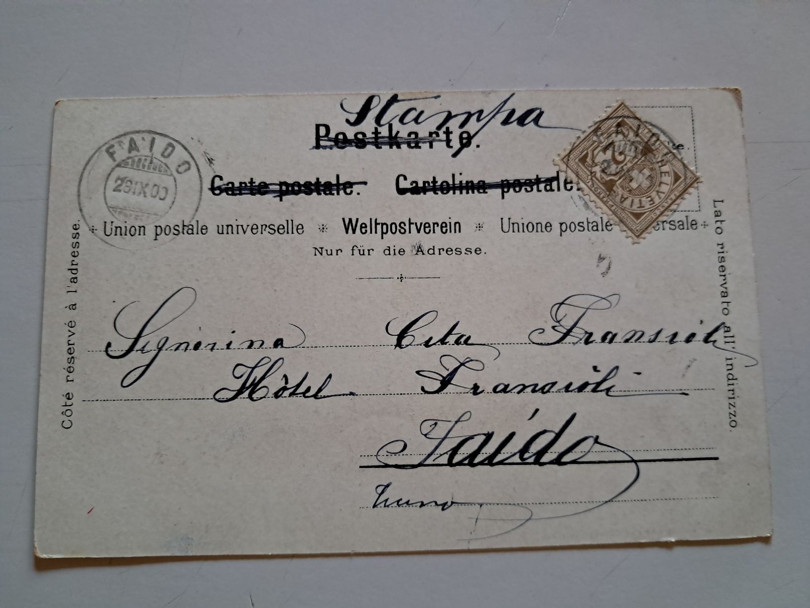 Cartoline postali: Lucerna con in sfondo il Pilatus – Usato da Gorduno venduto da ema_7yhp 1