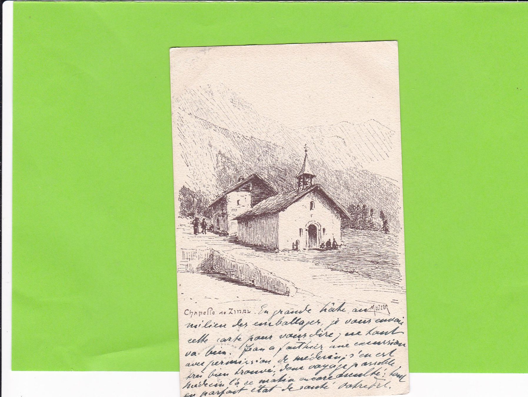Cartoline postali: Chapelle de Zinal – Usato da St. Peterzell venduto da neckertal