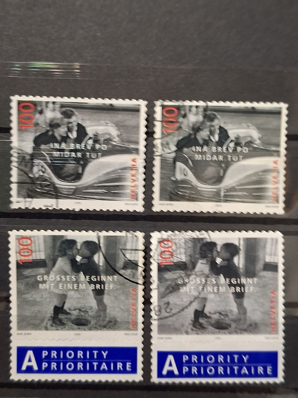 Tutti i francobolli: 2005 Dauermarken mit leichten Druckverschiebungen Kat. - 800 – Usato da Balgach venduto da SIMEON27