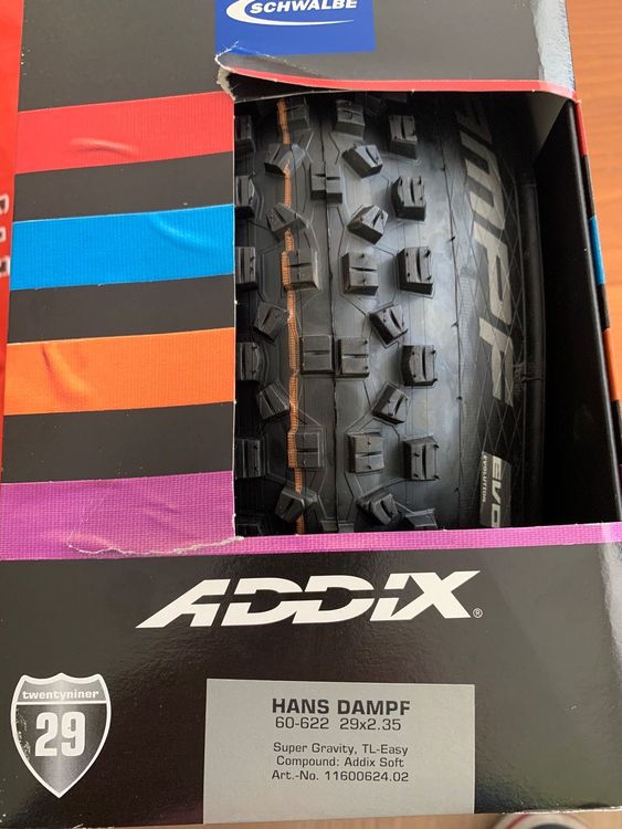 Pneu VTT Schwalbe Hans Dampf 24x2.35 - Noir 67 TPI - Addix Performance - Tubeless Ready - E-Bike Approuvé