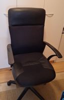 Bürostuhl schwarz Kunstleder gebraucht