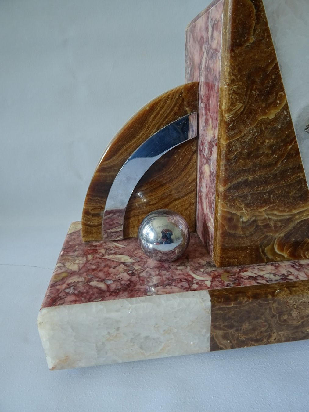 Orologi da terra & Orologi da parete: Art Déco Kaminuhr Marmor Rooux Dijon – Usato da Lengnau BE venduto da Indian4 7