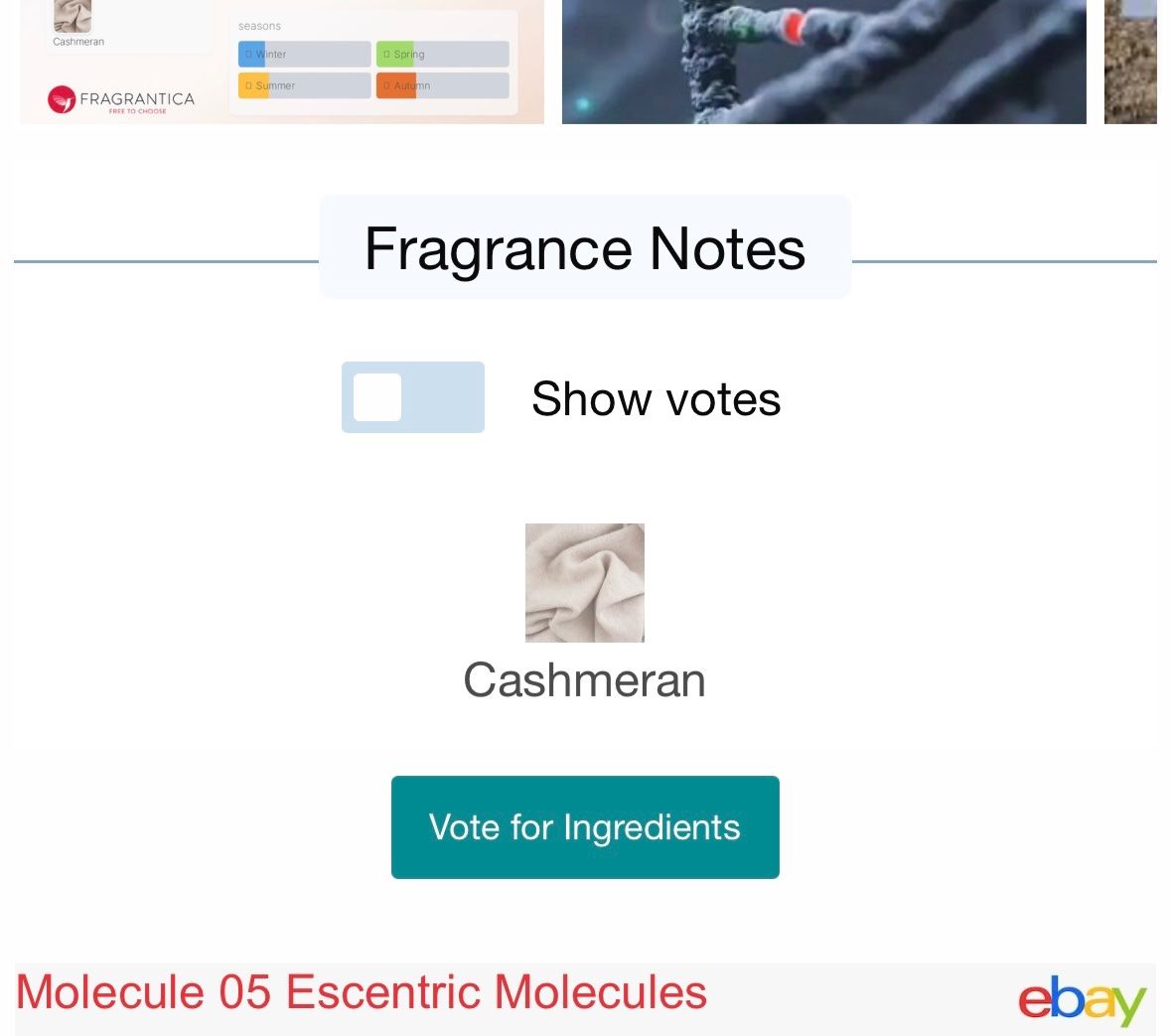 Profumi & Eau de Toilette: Escentric Molecules Molecule 05 Eau de Toilette 8.5ml Neu – Nuovo e nell'imballaggio originale da Zürich venduto da deruja 5