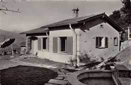 Albonago, Feriensiedlung Schweiz. Reisekasse, gelaufen 1961