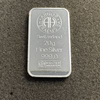 20 gramm Silber Barren Schweiz Argor SA - 1