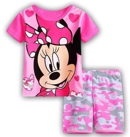 Sommerpyjama Minnie Größe 90 bis 130 cm