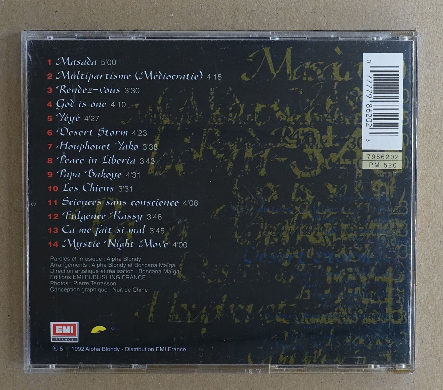 CD: Alpha Blondy – Masada - F31 – Usato da Sessa venduto da fraenklishop 1