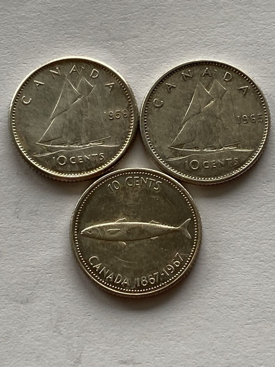 Tutti le monete: Canada, 3X 10 cents argent – Usato da Corsier-sur-Vevey venduto da Ginoarturo 1