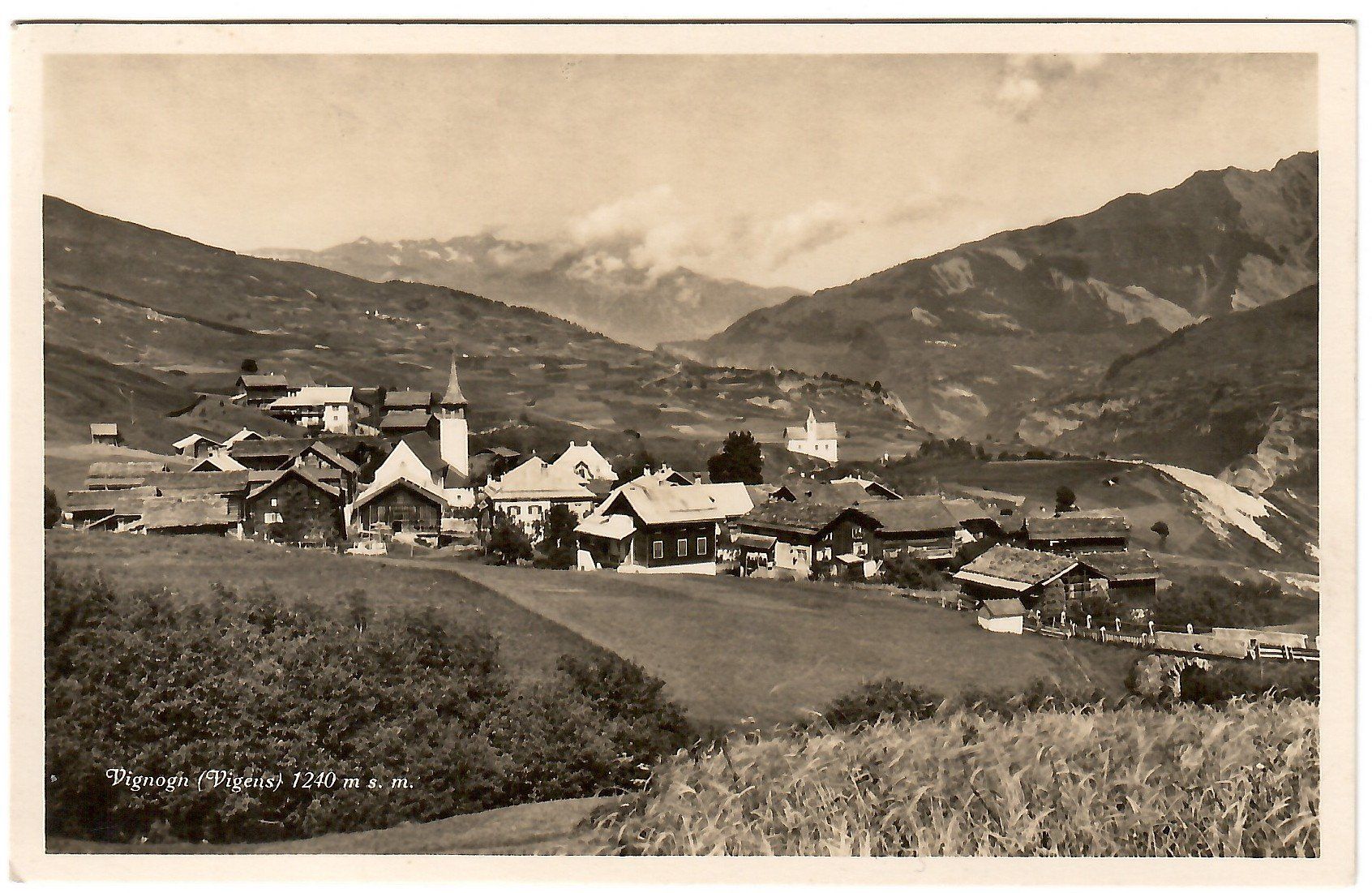 Cartoline postali: Ansichtskarte   Vignogn    (Vigens) – Usato da Kerns venduto da etma3