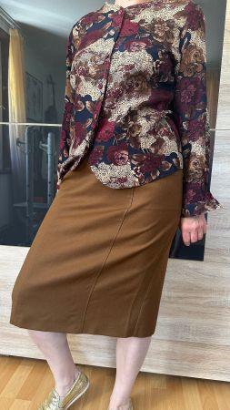 Jupe et chemise vintage, idéale pour l'automne!