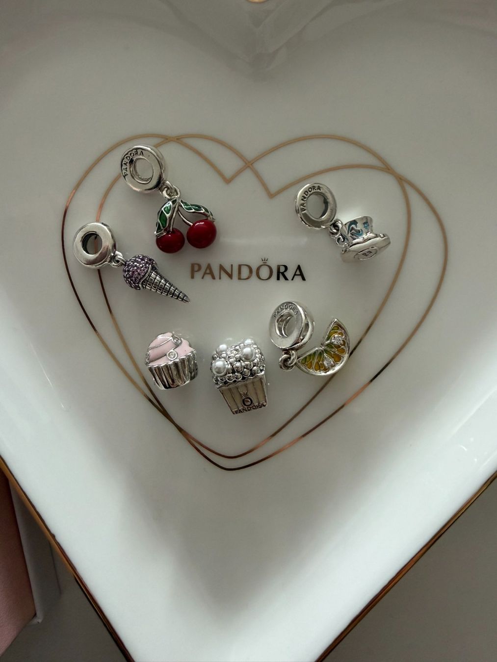 Pandora Ciondoli: Pandora Charms - Kirsche, Zitrone, Eis, Cupcake, Popcorn – Nuovo (secondo la descrizione) da Othmarsingen venduto da Pandabaerchen 1