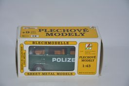 VW Bus T2 Polizei , Blechmodell , KOVAP , 1:43