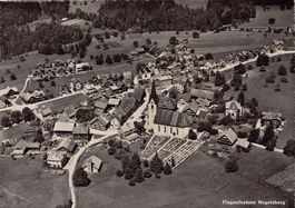 Mogelsberg, Flugaufnahme, gelaufen 1952