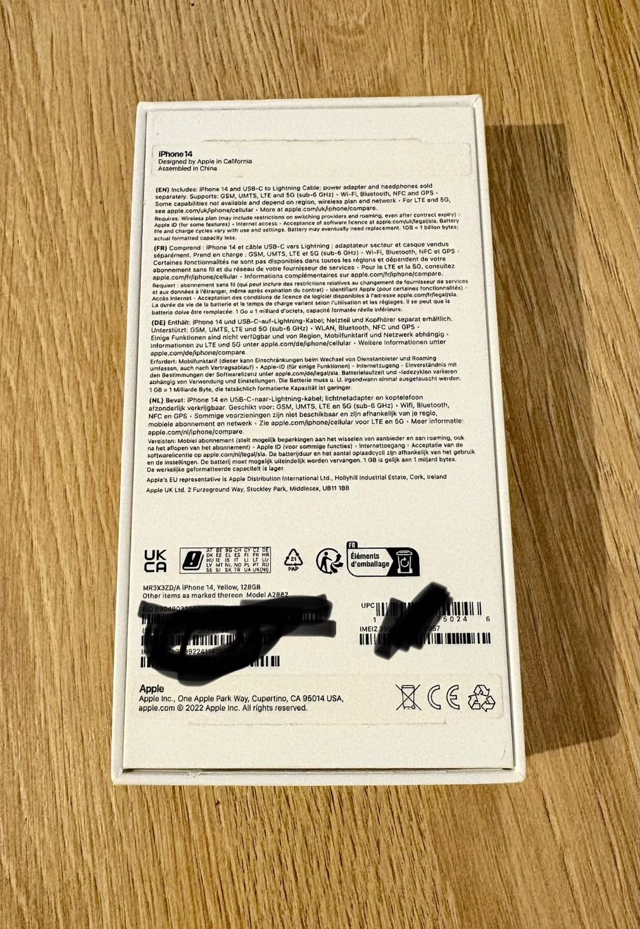 Apple Cavi: iPhone 14 Schachtel mit Ladekabel – Nuovo (secondo la descrizione) da Wetzikon ZH venduto da deb_8wcc 2