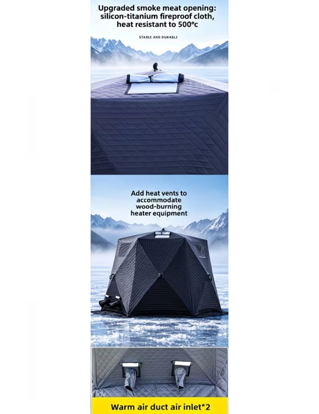 Tentes: Winter Outdoor Eisangel / Saunazelt – Neuf avec emballage d'origine à Hohenrain par cars77 6