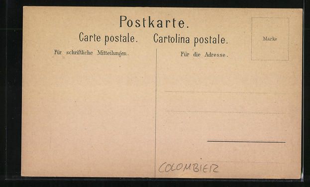 Ansichtskarten: Colombier, Entrée du Chateau – Gebraucht aus Berlin von bartko-reher 1