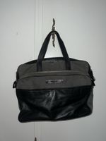 NAVYBOOT grosse Business Tasche / Handtasche Grau Schwarz