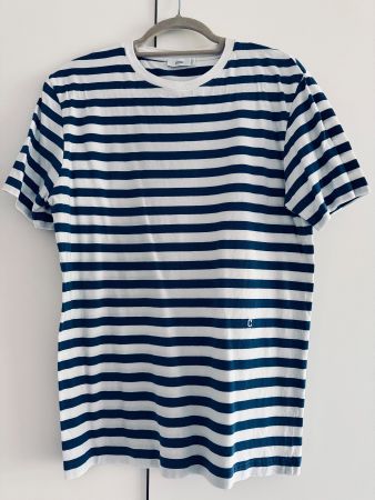CLOSED T-Shirt Streifen Blau Weiss Grösse L