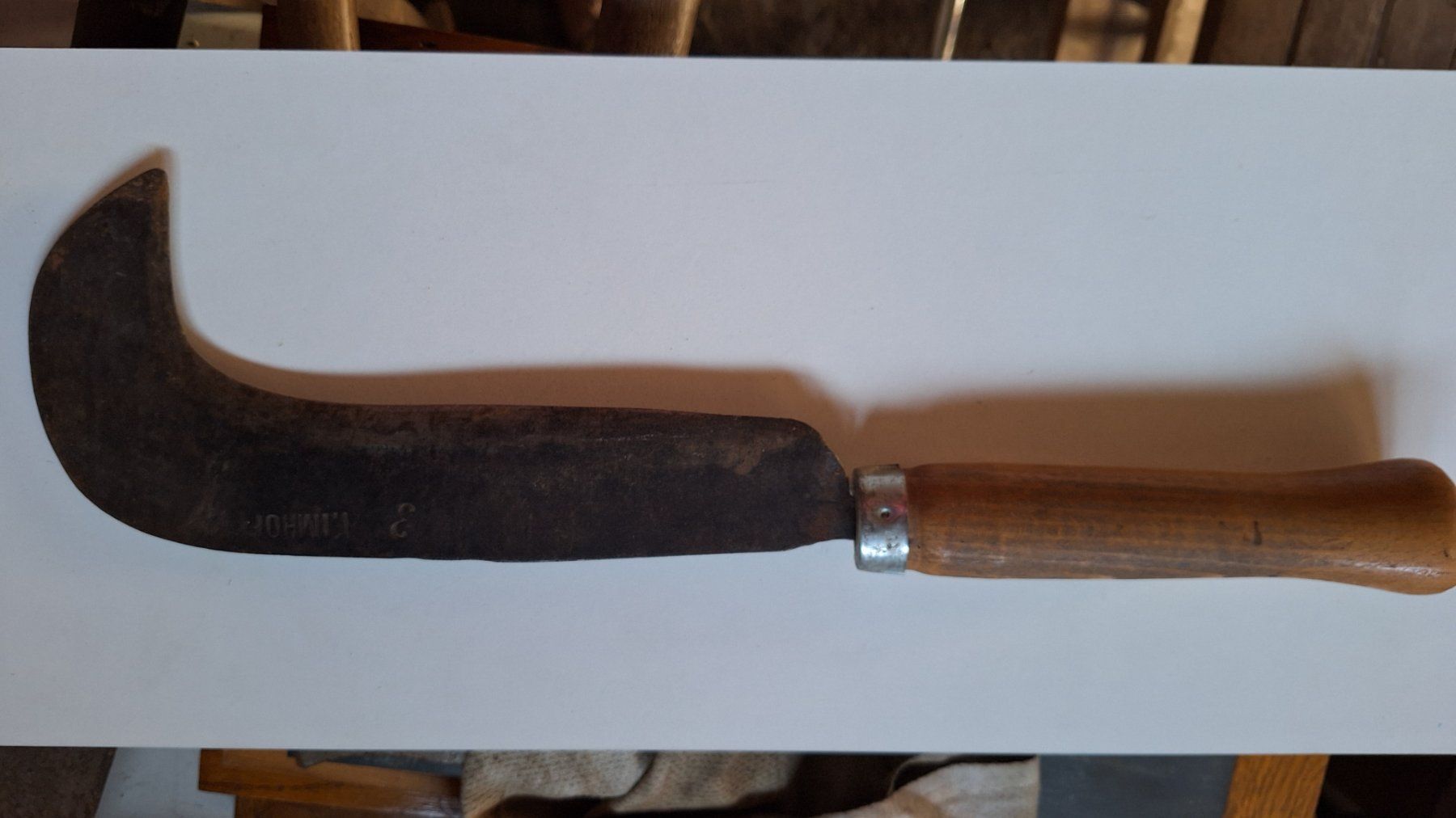 Posate: altes Sichelmesser  "I.Imhof – Usato da Dornach venduto da majo8689