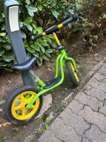 Laufrad Puky grün gelb gebraucht in gutem Zustand