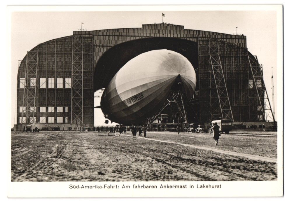 Fotografie & Manifesti: Fotografie Ansicht Lakehurst, Zeppelin G – Usato da Berlin venduto da bartko-reher