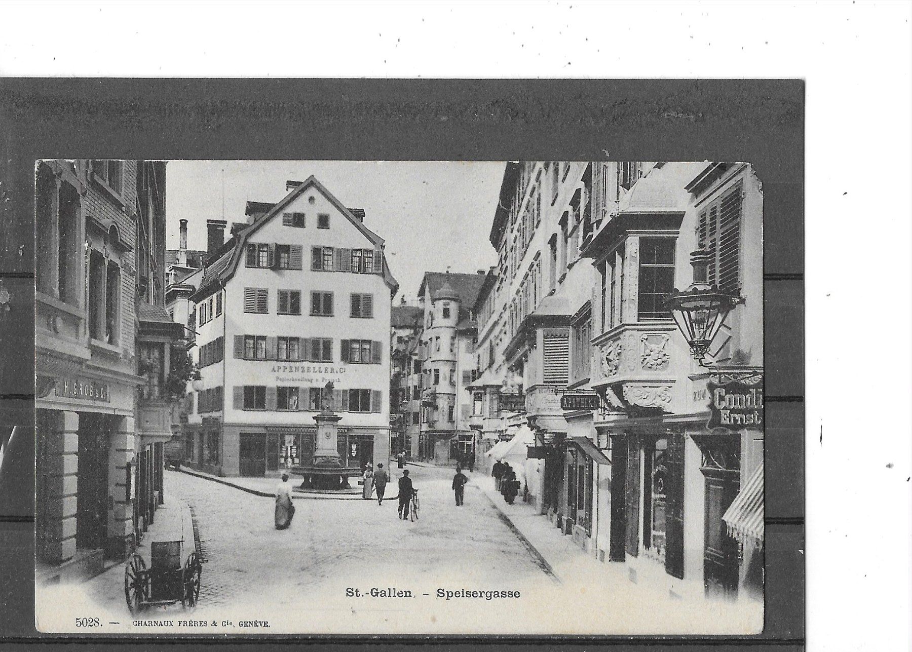 Cartoline postali: SG St.Gallen Speisergasse – Usato da Schocherswil venduto da Wilare