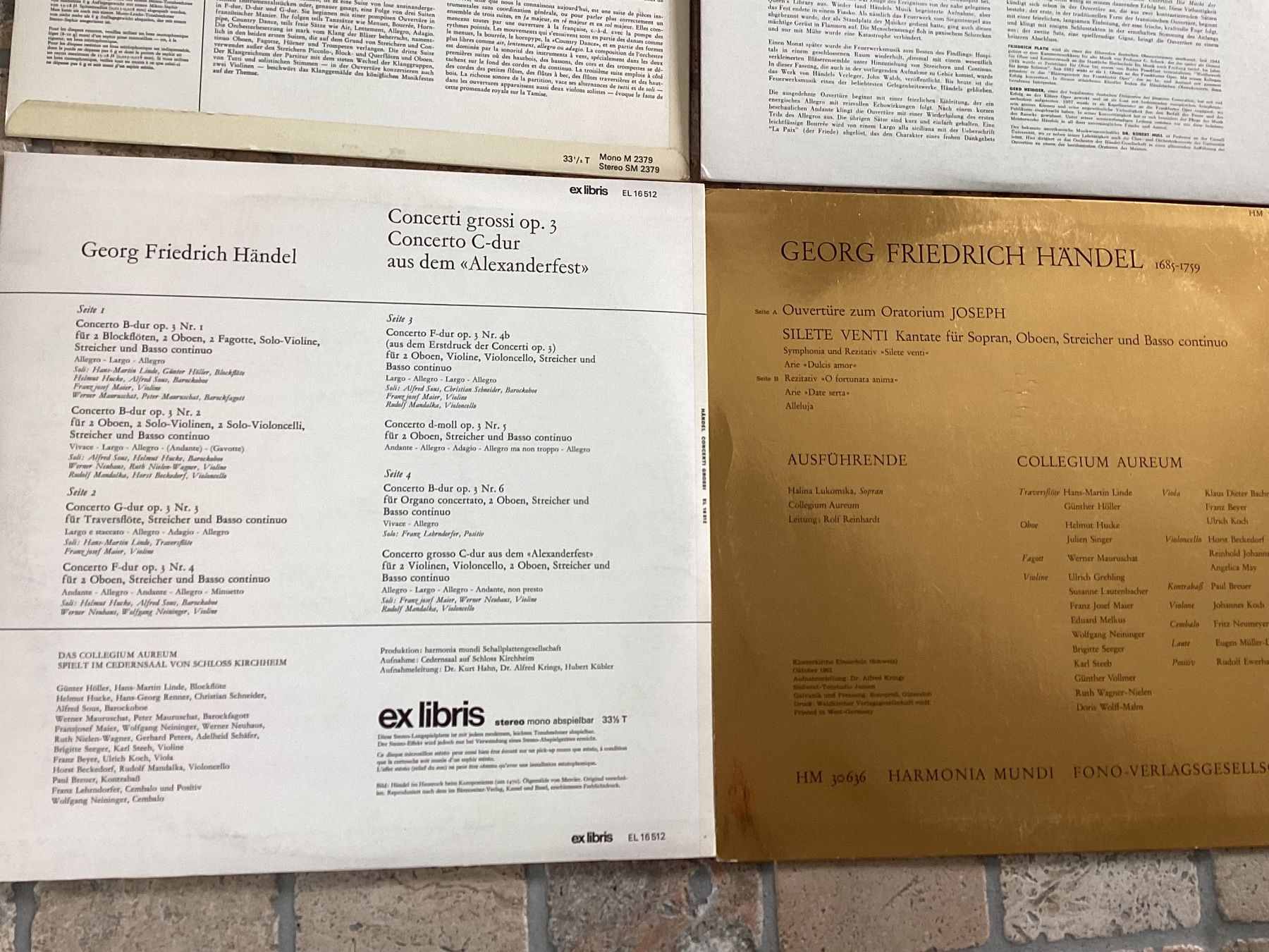 Schallplatten: 6 x Händel, verschiedene Schallplatten – Gebraucht aus Mörschwil von Monzar 2