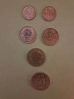Schweizer Münzen 50 Rp, 1 Fr, 2 Fr, 5 Fr Sammlung