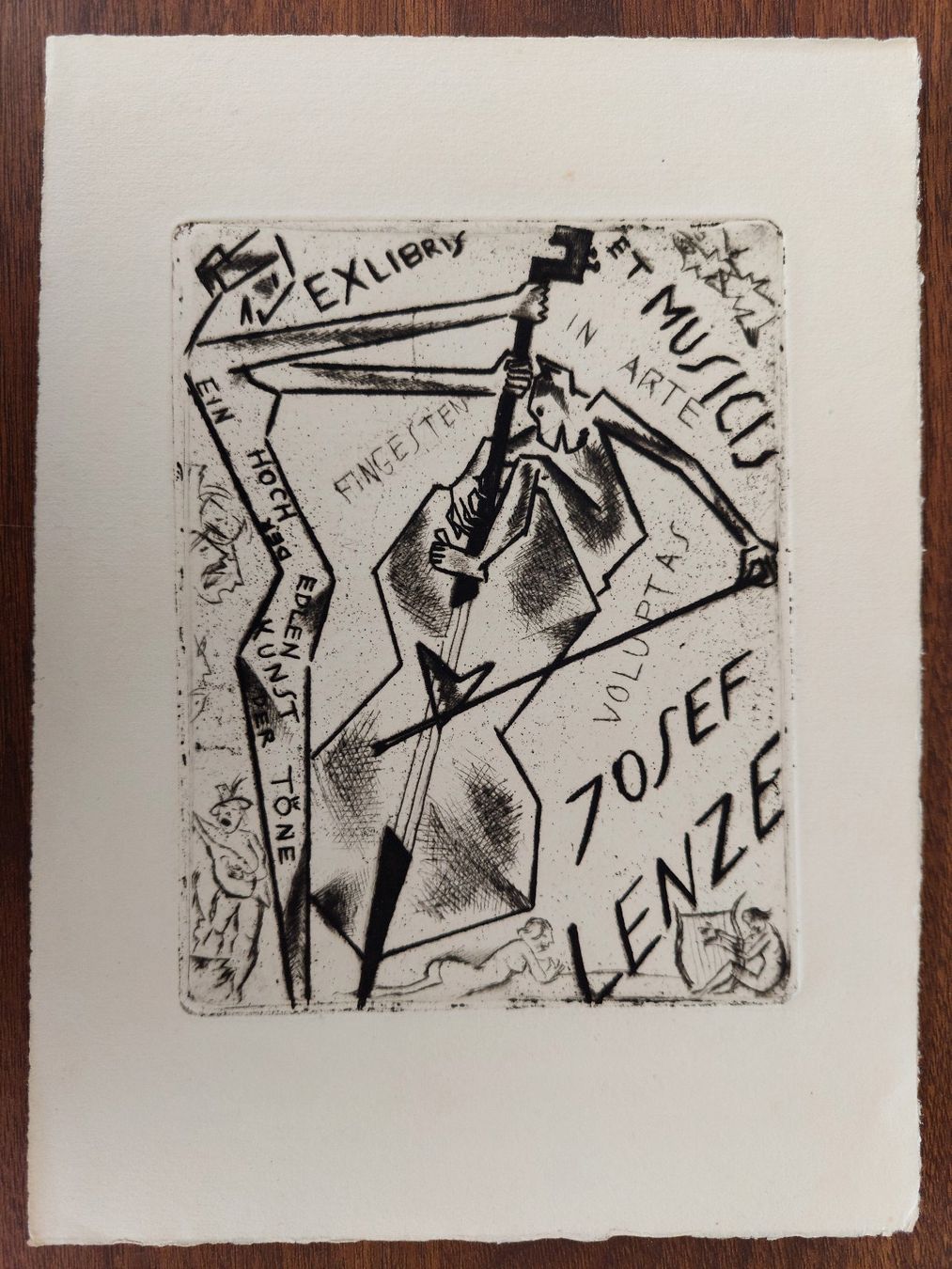 Gemälde: Exlibris Michel Fingesten - Original Radierung – Gebraucht aus Obfelden von Exlibris-Art