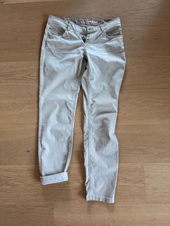 Leichte Esprit Hose regular fit Gr. 38 beige