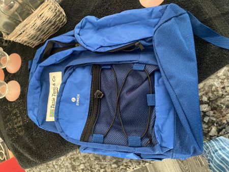 Rucksack blau  ca 45x39x12cm