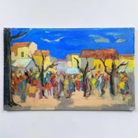 GÉRARD LIARDON - Huile sur Toile "Marché Provençal"