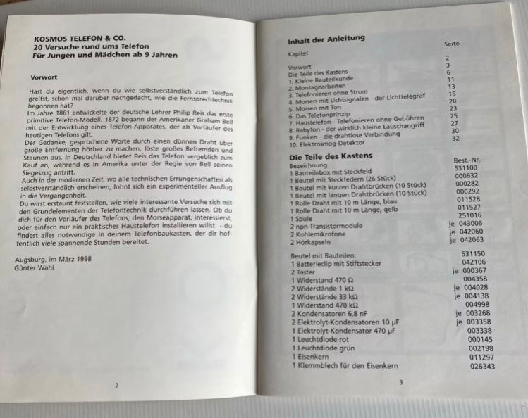 Kit di costruzioni: Kosmos Telefon & Co. Experimentierkasten – Difettoso da Hochfelden venduto da powerplay61 3