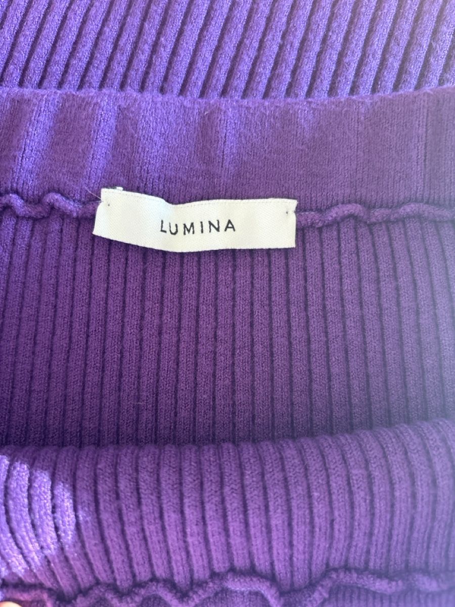 Gonne: Trend Strickrock von Lumina, Lila – Usato da Basel venduto da FannySt 2