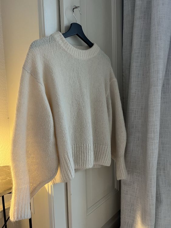 Pull COS Sweat-shirt Taille S Gris Anthracite En Laine Et Lin - Comme Neuf