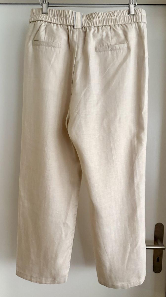 Pantaloni: NEU-Bequeme Linen Beige Hose – Nuovo (secondo la descrizione) da Zürich venduto da ron_t88f 1