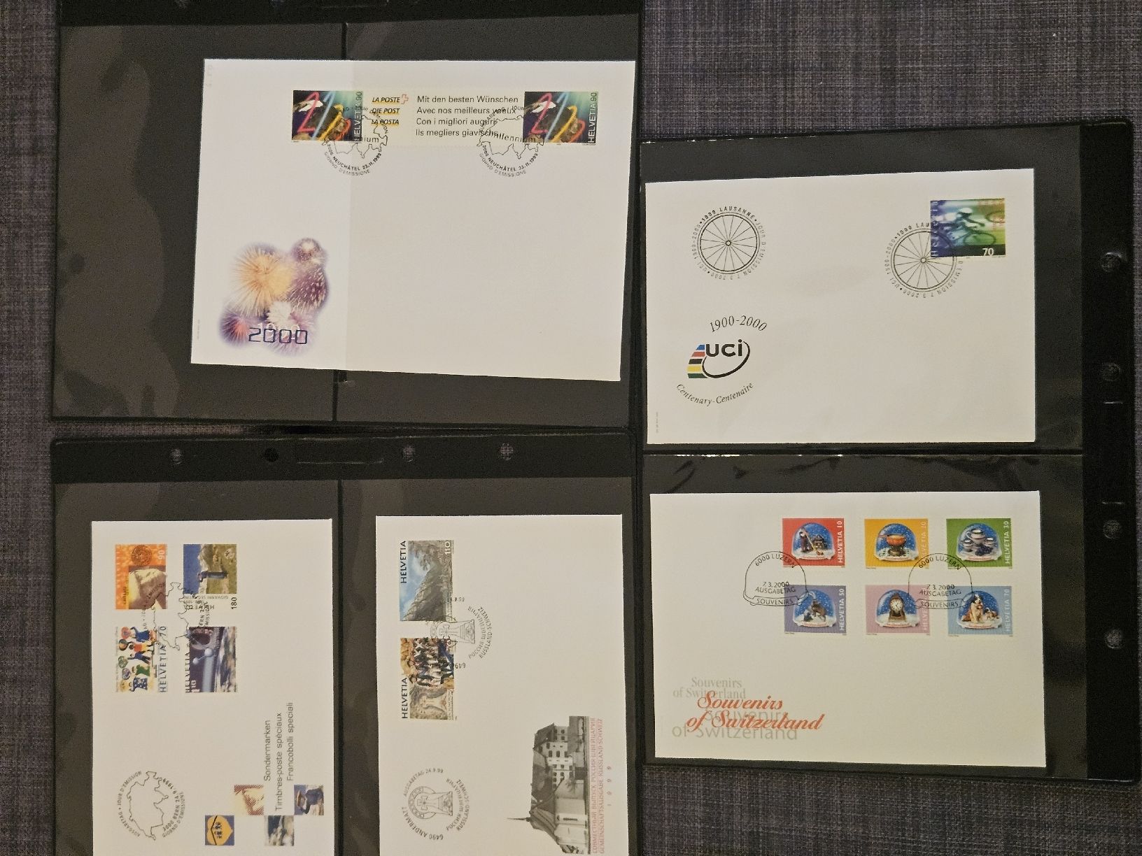 Alle Briefmarken: Sammlung FDC 1998 - 2000 / 36 Ersttagesbriefe Briefmarken – Gebraucht aus Oberdorf BL von BaldenEagle 5