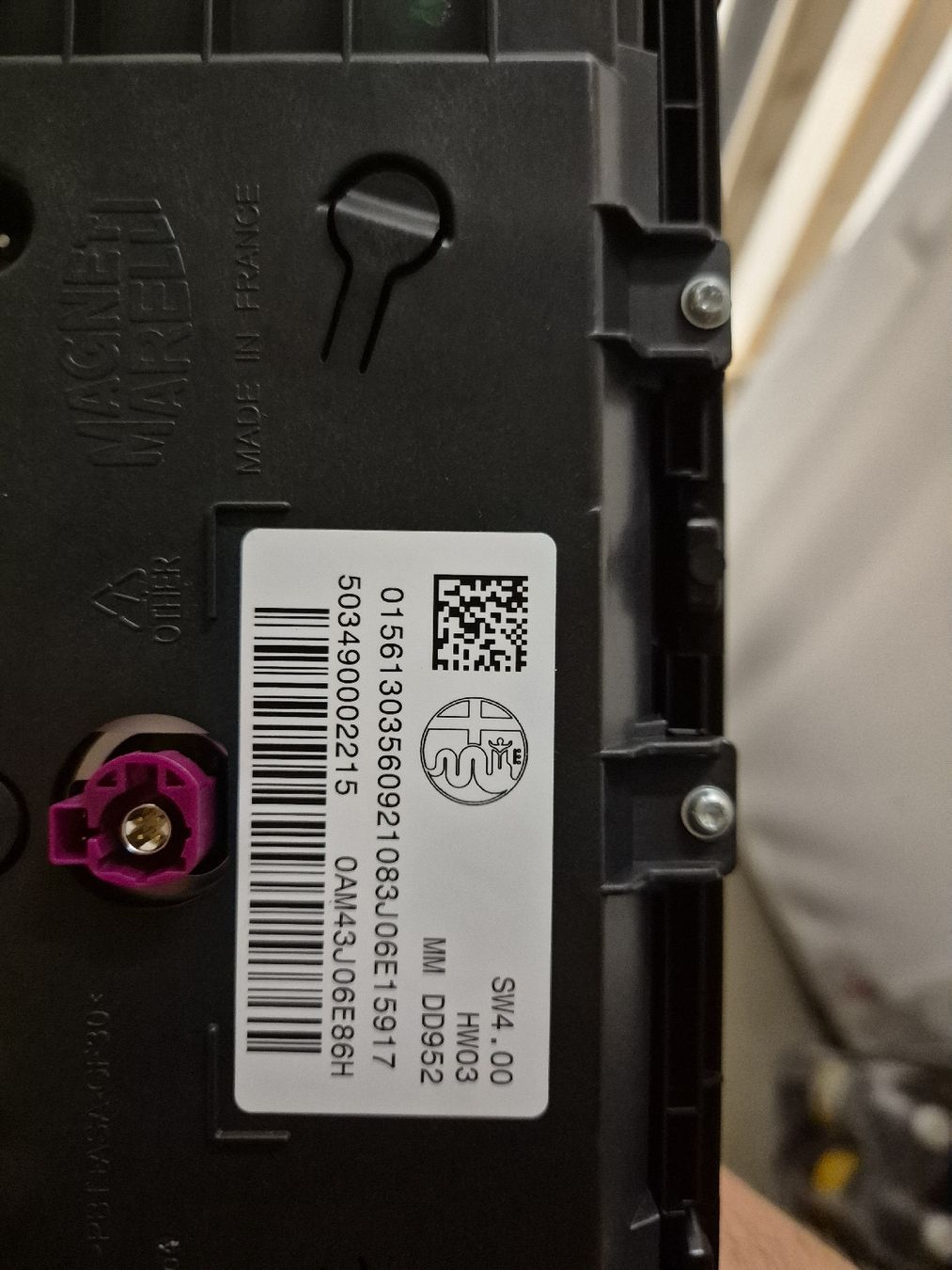 Alfa Romeo Alle Autoersatzteile: Alfa Romeo Giulia screen 8.8" (non touch) – Gebraucht aus Geroldswil von mik_7twk 2