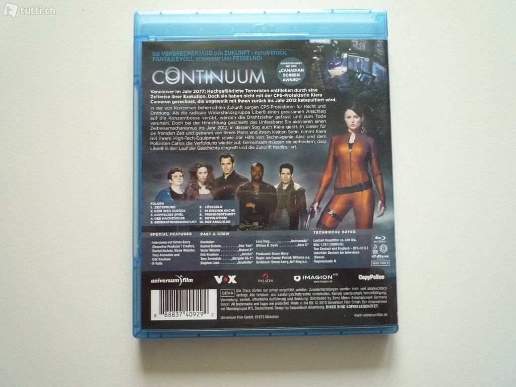 CD: CONTINUUM Staffel I Blu-Ray NEU – Nuovo e nell'imballaggio originale da Winterthur venduto da speedELEKTRONIK 1