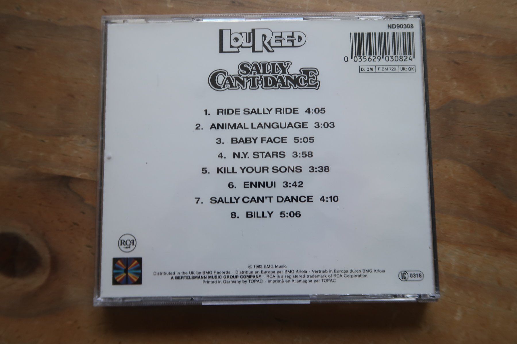 CDs: LOU REED - SALLY CAN'T DANCE - CD – Gebraucht aus Basel von Patiscat 1