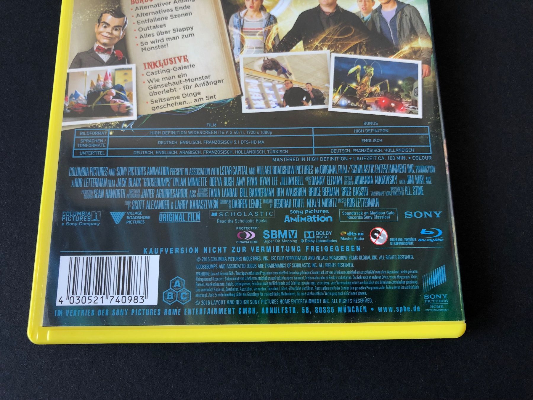 Alle DVDs: Gänsehaut (2015) - Bluray – Gebraucht aus Bern von McFlurry_88 2