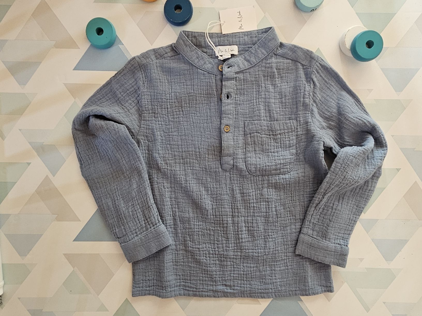 Camicie, T-shirt & Polo: leichtes Hemd Gr. 110/116 – Nuovo e nell'imballaggio originale da Worb venduto da jun_fj8w