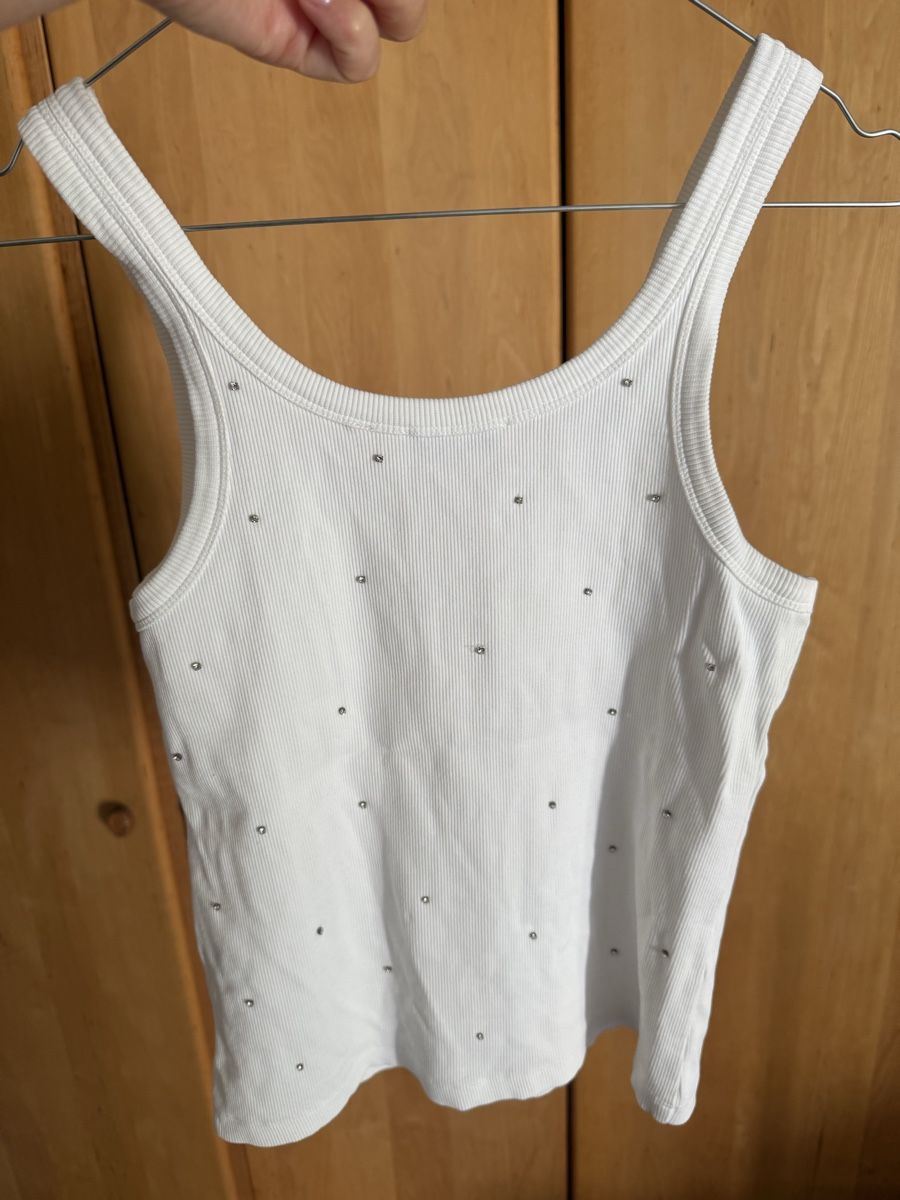 Sandro Tops: Glitzer Top weiss Sandro  – D'occasion à Bottmingen par Itsclaire 5