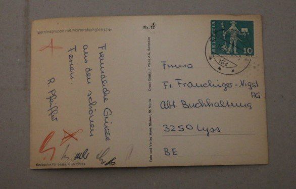 Cartoline postali: Lot Ansichtskarten / Postkarten gelaufen / 1956 - 1986 – Usato da Stettlen venduto da togram4 3
