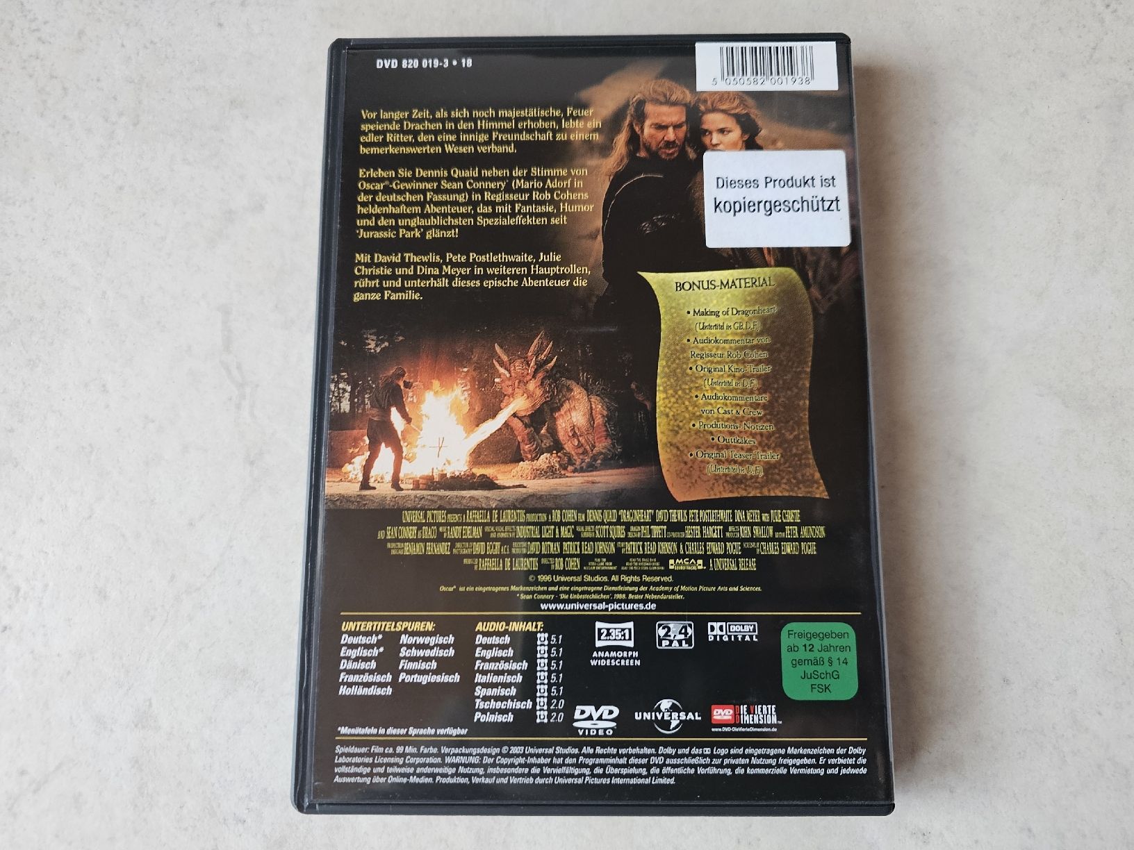 Alle DVDs: Dragon Heart  -  Das unglaubliche wird wahr – Gebraucht aus Schneisingen von backstore24 1