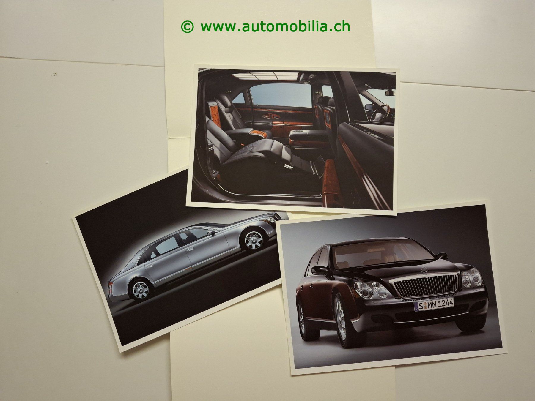 Maybach Documenti: Maybach 57 Prospektmappe 2004 mit 3 Bilder – Usato da Weingarten-Kalth venduto da Bettelbruenneli 2