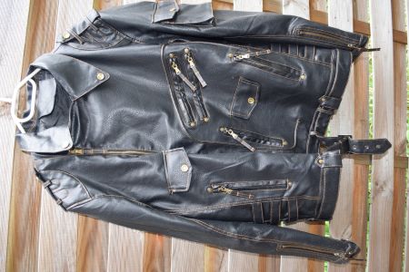 Lederjacke Herren Schwarz Grösse XXXL guter Zustand